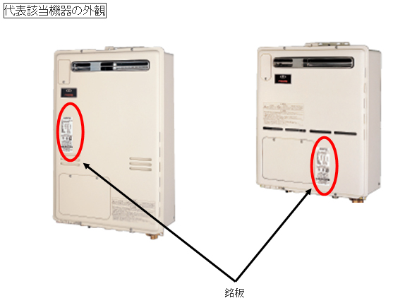 代表該当機器の外観