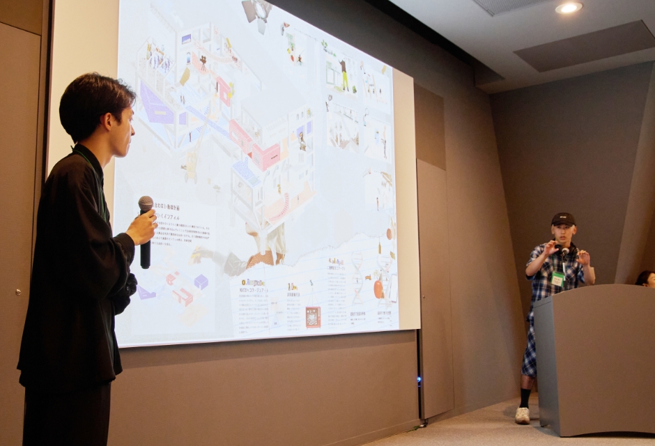 学生アイデアコンペのプレゼンや公開審査