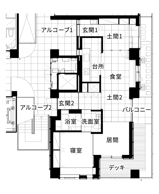 605住戸 つながる家-LINKED HOUSE