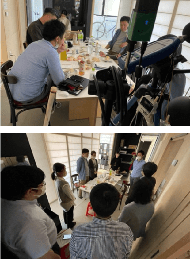 イベント実験風景（後半：快適な場所、建具の開閉を自由に選択して検証）