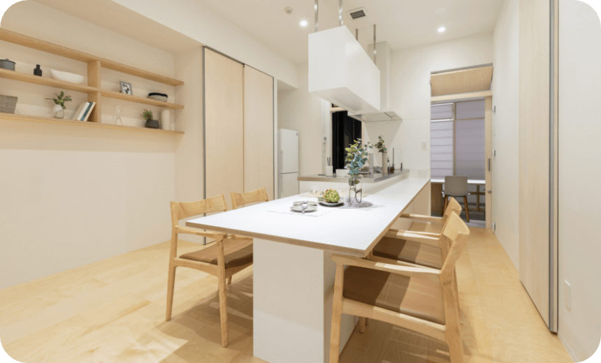 建具を通じて風の通り抜ける住まい