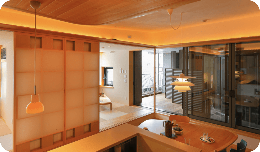 家族をつなぐダイニング空間