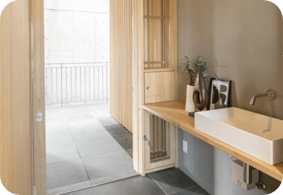 立体街路からバルコニーへ 「環境」とつながる土間空間