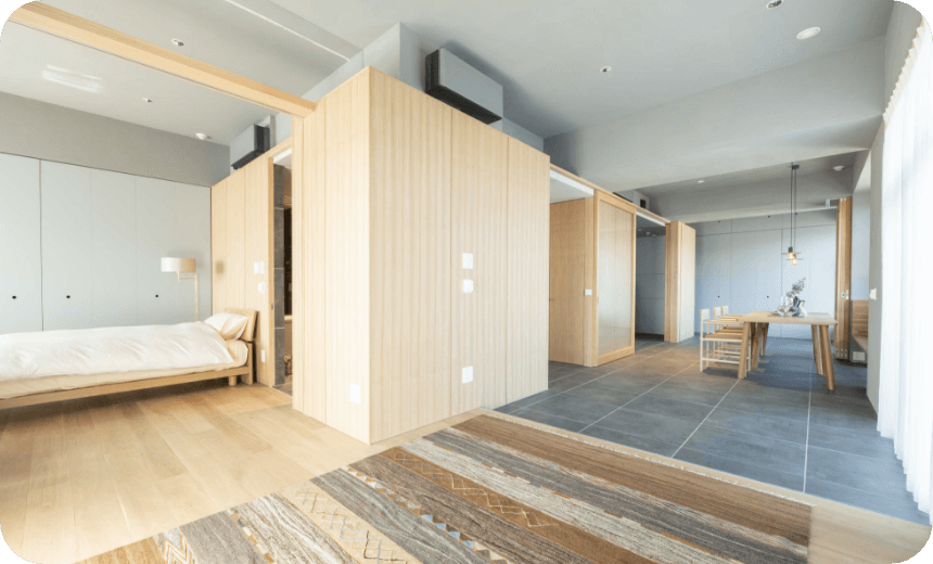 間取りを変える可動建具で「未来」とつながる