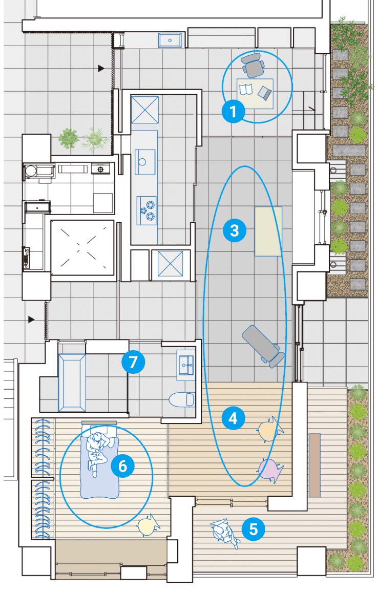さまざまなライフスタイルを受け入れる家　1人の時間を充実させたい Cさん