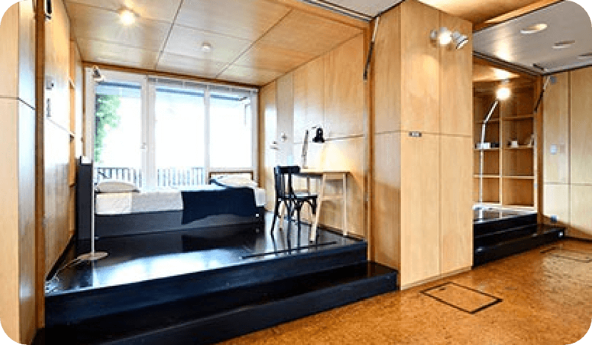 個室から入る住まい