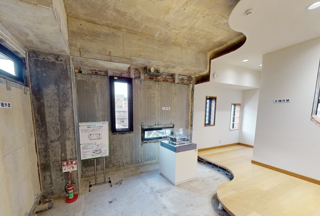 604住戸 NEXT21の建築システムを可視化 スケルトンインフィル住宅 構法モデル展示