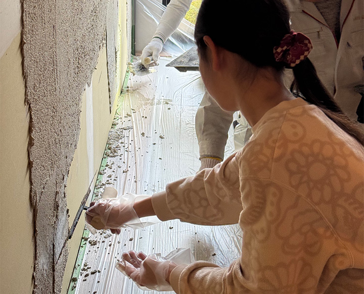 住人によるワークショップの様子