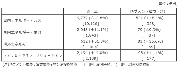 セグメント別概況