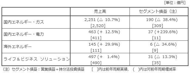 セグメント別概況