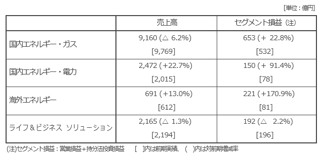 セグメント別概況