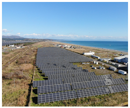 共同開発する中小型太陽光発電所の設置イメージ