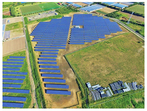 共同開発する中小型太陽光発電所の設置イメージ