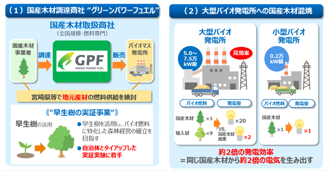 GPFの取り組みと、当社の国産バイオマス燃料への取り組み