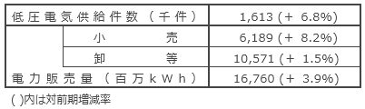 国内電力販売実績
