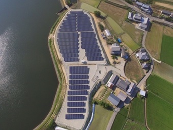 共同開発する中小型太陽光発電所の設置イメージ