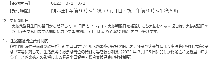お申し出先