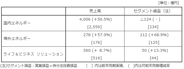 セグメント別概況
