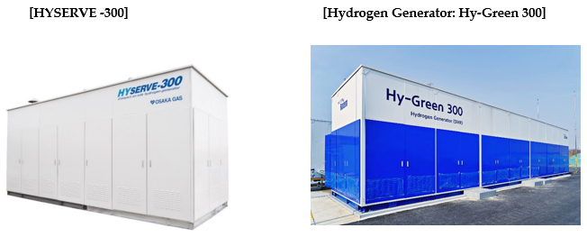 HYSERVEとHy-Greenの外観