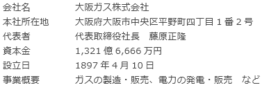 大阪ガス