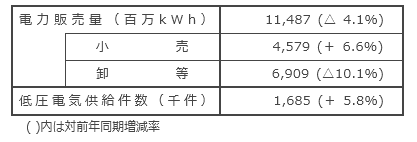 国内電力販売実績
