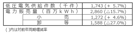 国内電力販売実績