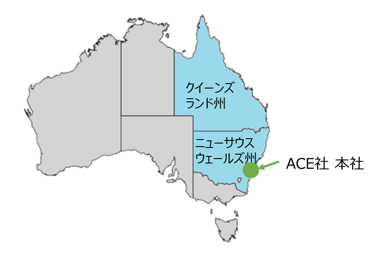 豪州での事業エリアのイメージ