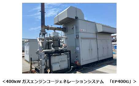 400kWガスエンジンコージェネレーションシステム　「EP400G」