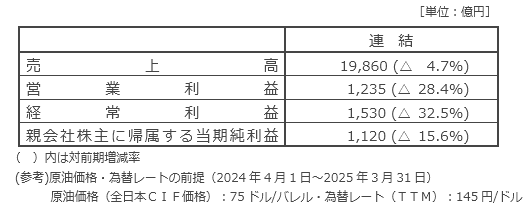 当期 (2025年3月期) の業績予想