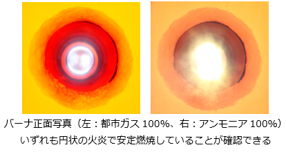 バーナ正面写真