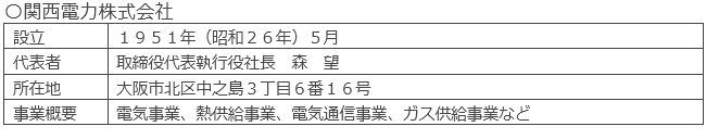 関西電力株式会社