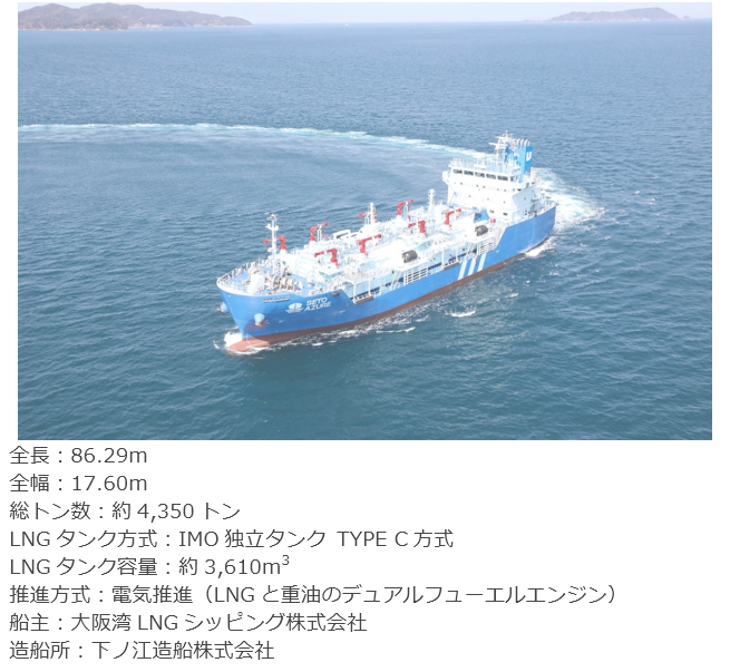 LNGバンカリング船「SETO AZURE」