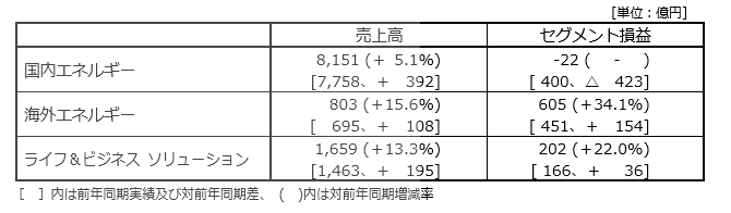 セグメント別概況