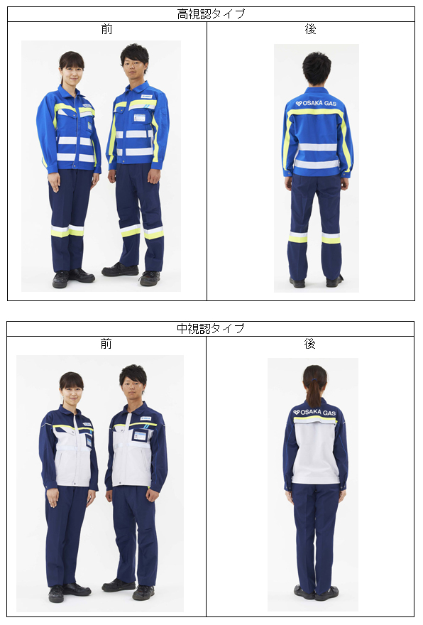 新作業服の外観