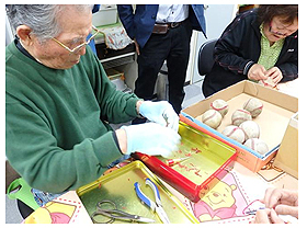 修繕作業の様子
