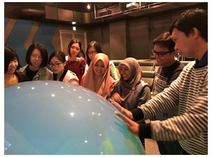 日本語研修オフ日の泉北ガス科学館見学
