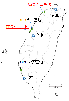 台湾国内のLNG受入基地
