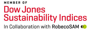 MEMBER OF Ｄow Jones Sustainability Indices In Collaboration with RobecoSAM