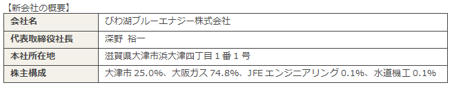 新会社の概要