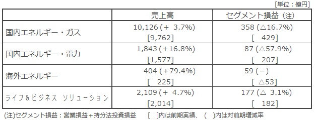 セグメント別概況