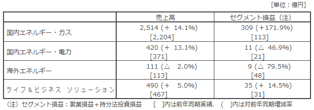 セグメント別概況