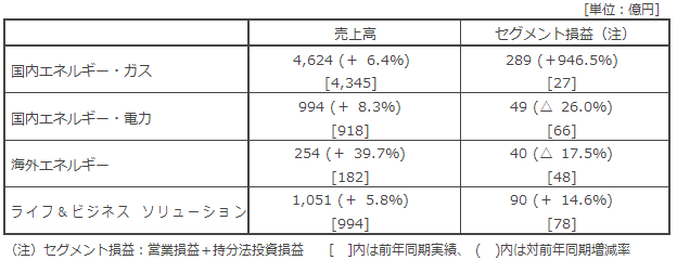 セグメント別概況