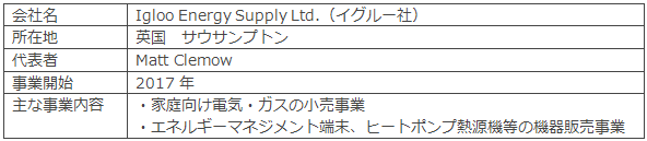 Igloo社の概要