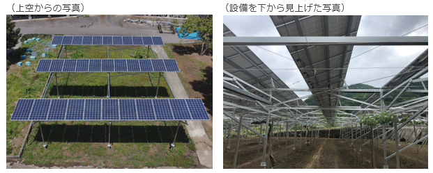 ご参照：ウエストホールディングスさまが開発された小規模太陽光発電設備の一例