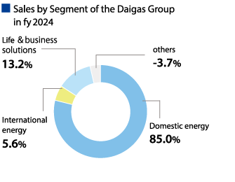 ■Sales by Segment of the Daigas Group in FY2024