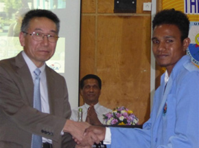 3.Scholarship awards ceremony(National University of East Timor, East Timor)