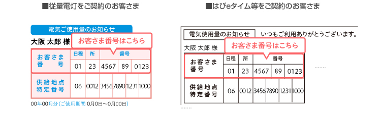関西電力の検針票